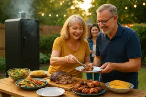 Benefits of Having a Smoker — family BBQ with smoker, real food and good vibes